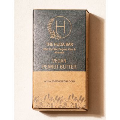 The Huda Bar: Granola Bars: Vegan Peanut Butter - Pack of 5