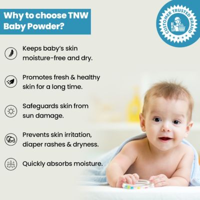 TNW - The Natural Wash: Baby Powder For Soft & Delicate Skin- 100gm