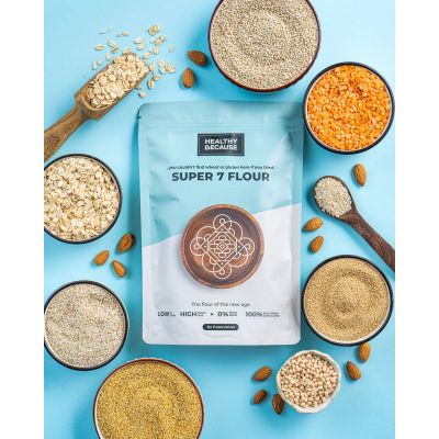 Healthy Because: Super 7 Flour, 400 Gms