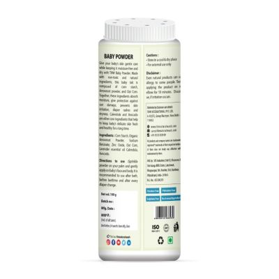 TNW - The Natural Wash: Baby Powder For Soft & Delicate Skin- 100gm