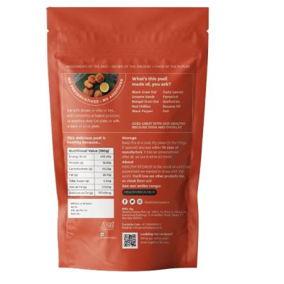 Healthy Because: Podi Chutney with Garlic - 100 Gm