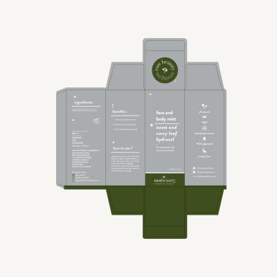 Raw Beauty Wellness: Neem & Curry Leaf Hydrosol Face and Body Mist - 100 ml
