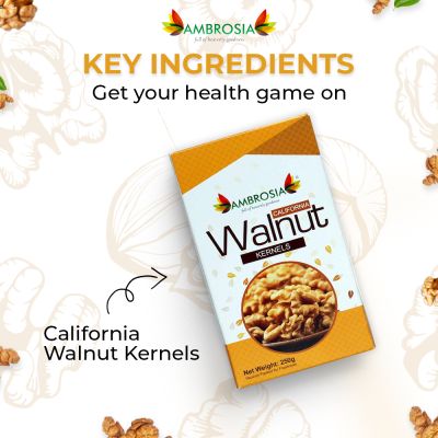 Ambrosia: Premium California Walnut Kernels - 250 g