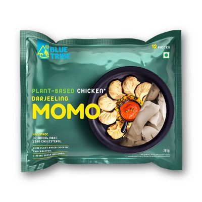 Blue Tribe Foods: Plant Based Chicken Momo - 280 gm