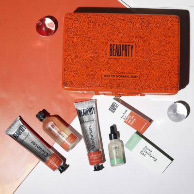 Beauprty: Anti-acne face care kit for oily & acne prone skin (Includes cleanser, toner, moisturizer and acne clarifying gel) - Set of 4