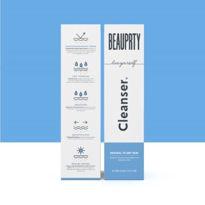 Beauprty: Cleanser for dry & sensitive skin (Removes impurities & hydrates skin) - 100ml