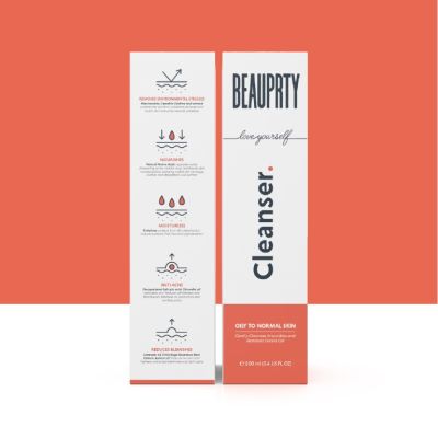 Beauprty: Cleanser for oily & acne prone skin (Anti-acne, cleanses impurities & removes excess oil, black & white heads) - 100ml