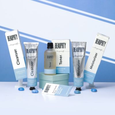 Beauprty: Hydrating face care kit for dry & sensitive skin (Includes cleanser, toner & moisturizer) - Set of 3