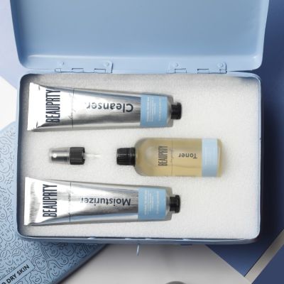 Beauprty: Hydrating face care kit for dry & sensitive skin (Includes cleanser, toner & moisturizer) - Set of 3