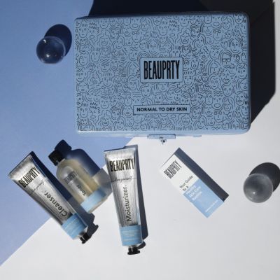 Beauprty: Hydrating face care kit for dry & sensitive skin (Includes cleanser, toner & moisturizer) - Set of 3