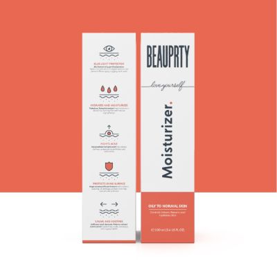 Beauprty: Moisturizer for oily & acne prone skin with salicylic acid (Controls sebum, protects skin barrier, repairs & hydrates skin) - 100ml