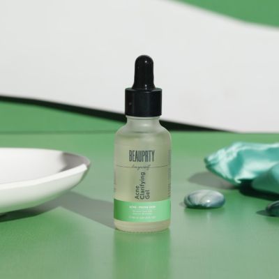 Beauprty: Acne clarifying gel (Anti-acne, controls sebum, removes spots, reduces blemishes, black & white heads) - 30ml