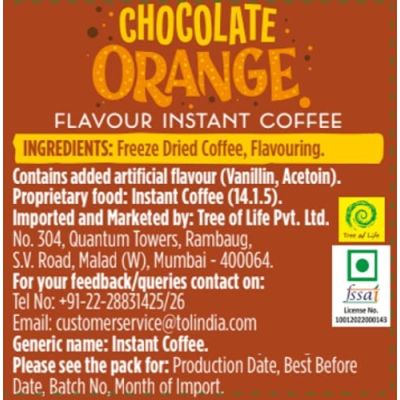 Beanies: Chocolate Orange Flavour Instant Coffee - 50gm