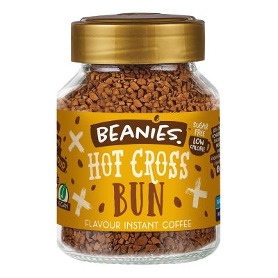 Beanies: Hot Cross Bun Flavour Instant Coffee - 50gm