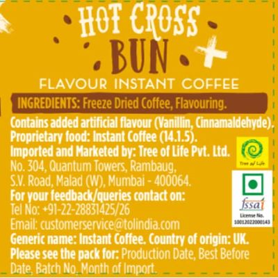 Beanies: Hot Cross Bun Flavour Instant Coffee - 50gm