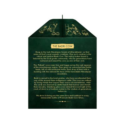 jivika naturals: Premium A2 Badri Cow Ghee (Glass Bottle) - 500 ml