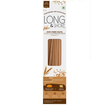 Long & Short: High Fibre Pasta Wholewheat Spaghetti - 250gm