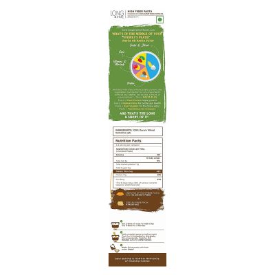 Long & Short: High Fibre Pasta Wholewheat Spaghetti - 250gm