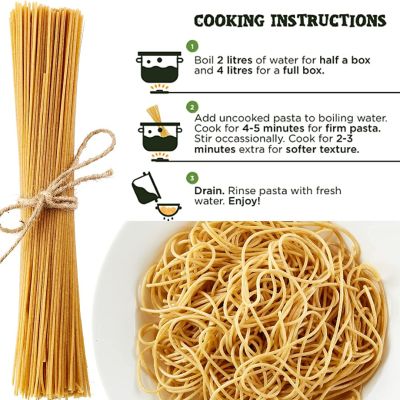 Long & Short: High Fibre Pasta Wholewheat Spaghetti - 250gm