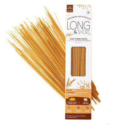 Long & Short: High Fibre Pasta Wholewheat Spaghetti - 250gm