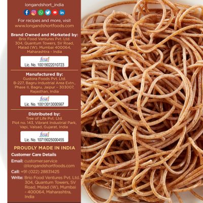 Long & Short: Plant Power Protien Pasta Red Kidney Bean Spaghetti - 250gm