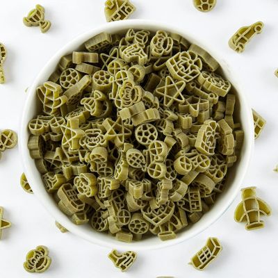 Long & Short: Fun Shapes Veggie Spinach Kids Pasta - Pack of 2 (250gm Each)