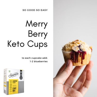 Serapheena: Vanilla Victoria Keto Cake Mix with Almond Flour - 120gm