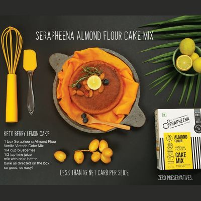 Serapheena: Vanilla Victoria Keto Cake Mix with Almond Flour - 120gm
