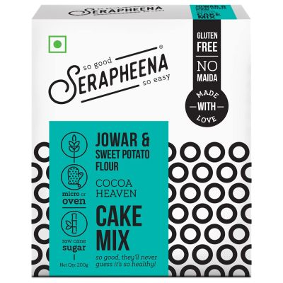 Serapheena: Cocoa Heaven Jowar and Sweet Potato Flour Cake Mix - 200gm
