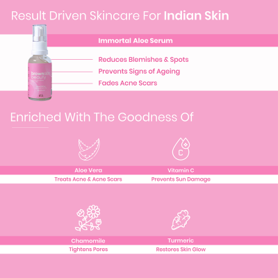 BrownSkin beauty: Immortal Aloe Serum with Vit. C - 30ml
