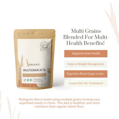 Ecotyl: Organic Multigrain Atta - 500 gm