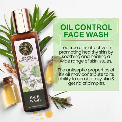 Luxuriate : Natural Herbal Tea Tree Face Wash for Men and Women - 100 ml