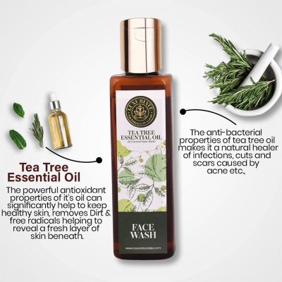 Luxuriate : Natural Herbal Tea Tree Face Wash for Men and Women - 100 ml