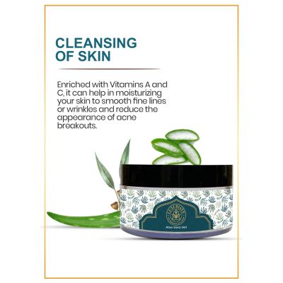 Luxuriate: 100% Pure Natural Bio Organic Non-Toxic Aloe Vera Gel for Glowing & Radiant Skin Treatment - 100gm