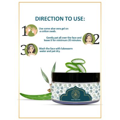 Luxuriate: 100% Pure Natural Bio Organic Non-Toxic Aloe Vera Gel for Glowing & Radiant Skin Treatment - 100gm