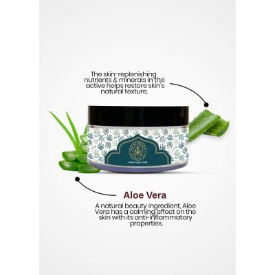 Luxuriate: 100% Pure Natural Bio Organic Non-Toxic Aloe Vera Gel for Glowing & Radiant Skin Treatment - 100gm