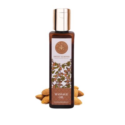 Luxuriate: Sweet Almond Natural and Herbal Massage Oil for Hair and Skin - 100 ml