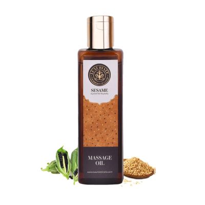 Luxuriate: 100% Pure Natural Sesame Oil for Hair - Body - Skin Care - Massage and Aroma Therapy - 100 ml