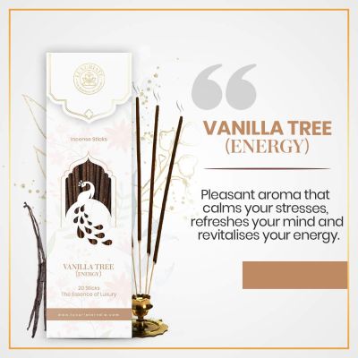 Luxuriate : Vanilla Fragrance Natural and Non-Toxic Incense Sticks - Contains 20 Incense Sticks