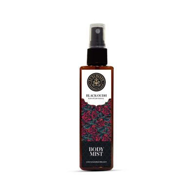 Luxuriate : Black Oudh Fragrance Body Mist- Unisex With Buds of Calmbeauty - 100ml
