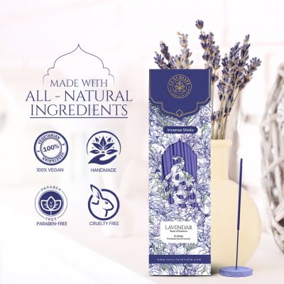 Luxuriate: Lavender Incense Agarbatti Sticks - Contains 20 Incense Sticks