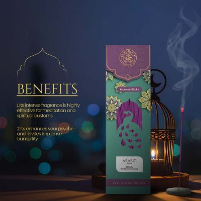 Luxuriate: Arabic Incense Agarbatti Sticks - Contains 20 Incense Sticks