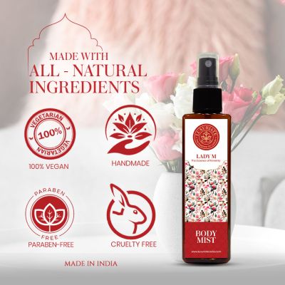 Luxuriate : Lady M Fragrance Body Mist for Men & Women With Essence of Femininity 100 ml