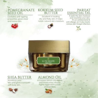 Luxuriate: Parijat Moisturizer Cream for Unisex - 50ml