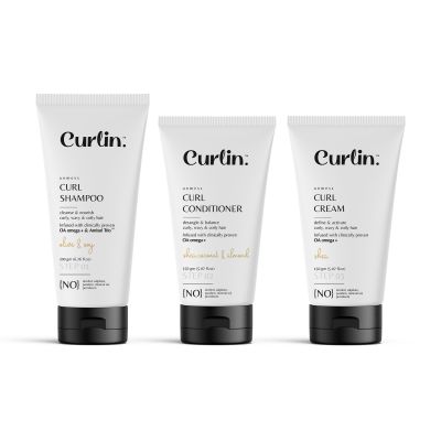 Curlin: Curlin Shampoo + Conditioner + Curl Ceam - Essential Trio Pack