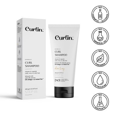 Curlin: Unmess Curl Shampoo - 200gm