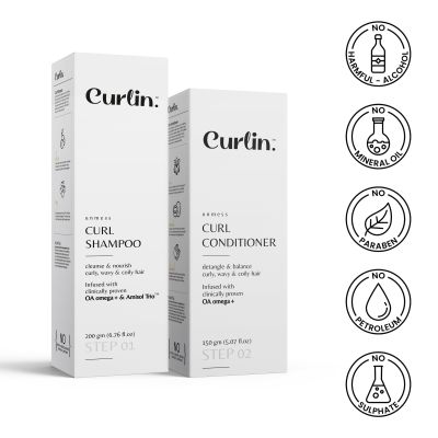 Curlin: Curlin Shampoo + Conditioner - Duo Pack
