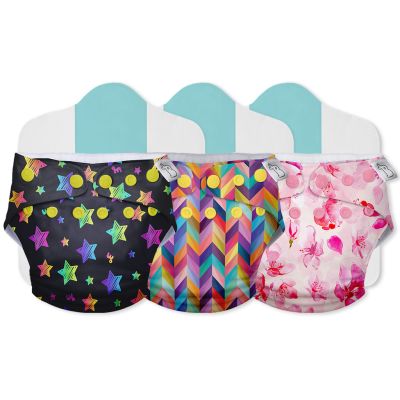 Superbottoms: Cloth Diapers for babies - Cloth Diaper Combo Pack of 3 Freesize UNO- New Version, Reusable