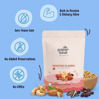 Paper Boat: Roasted Classic - Nuts & Berries Medley - 200 gm