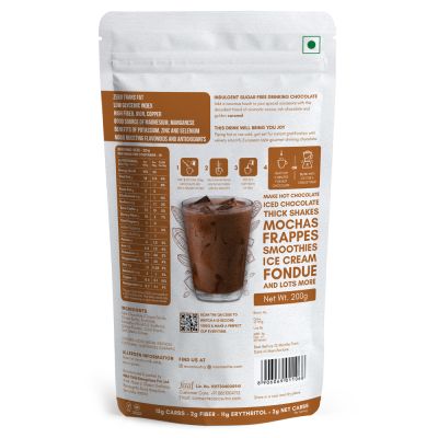Cocosutra: Caramel Sugar-Free Drinking Chocolate Mix - 200gm